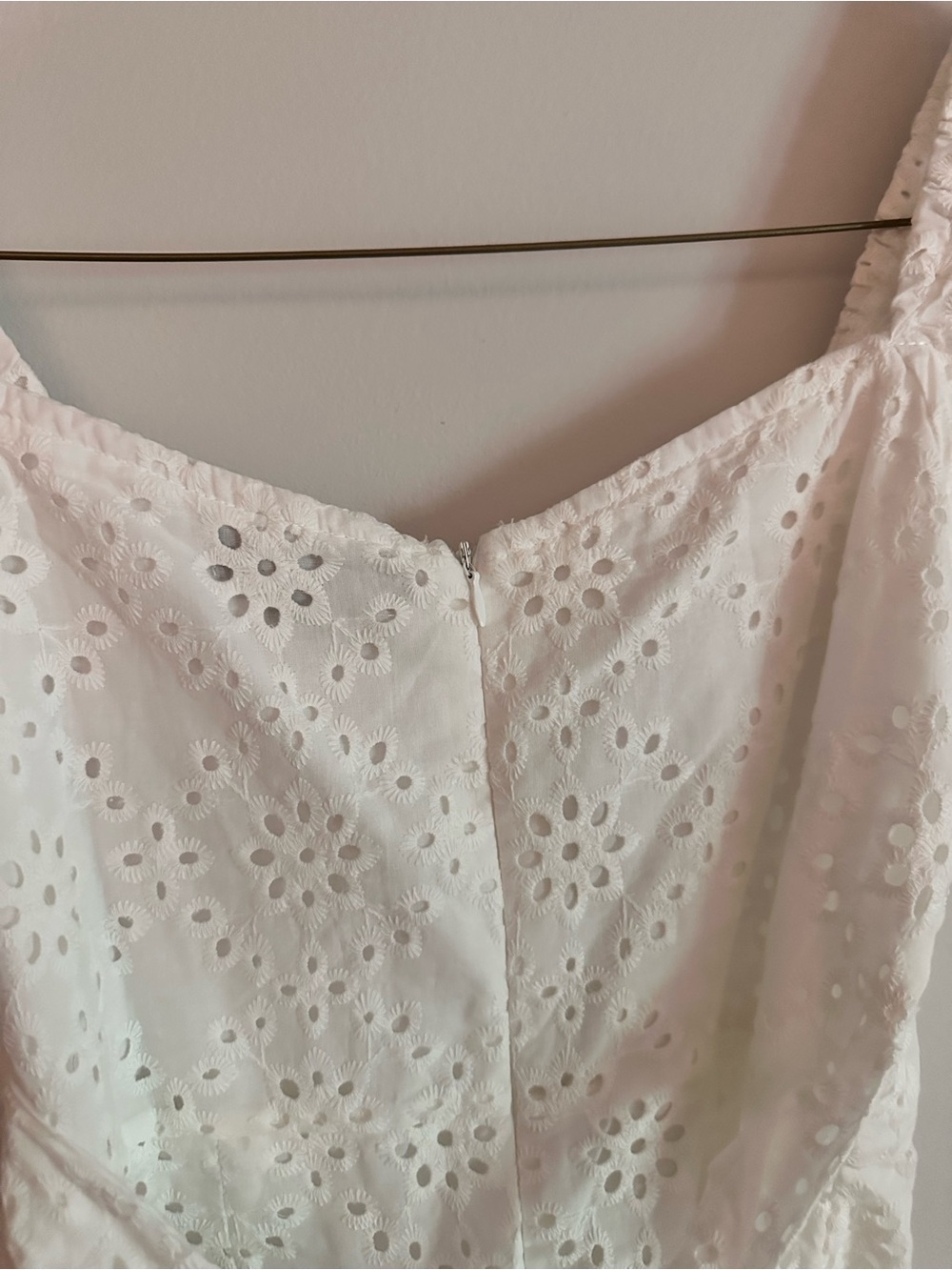 Lulus White Eyelet Puff Sleeve Dress - Picture 3 of 4